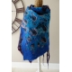 Shawl "peacock feathers"