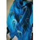 Shawl "peacock feathers"  2