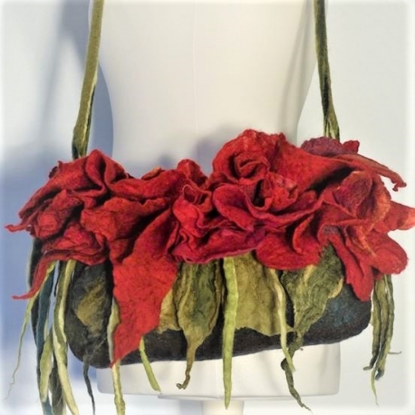 "Red flowers" bag