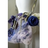 Blue hydrangea - torebka filcowana na mokro