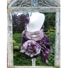 Torebka filcowana na mokro "Lilac garden",  Big Shopper XXl